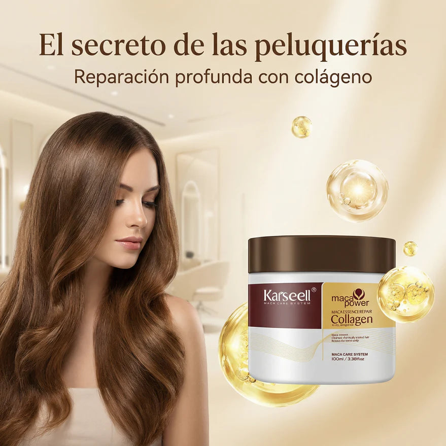 Karseell Mascarilla de Colágeno – Reparación Intensiva para Cabello Dañado